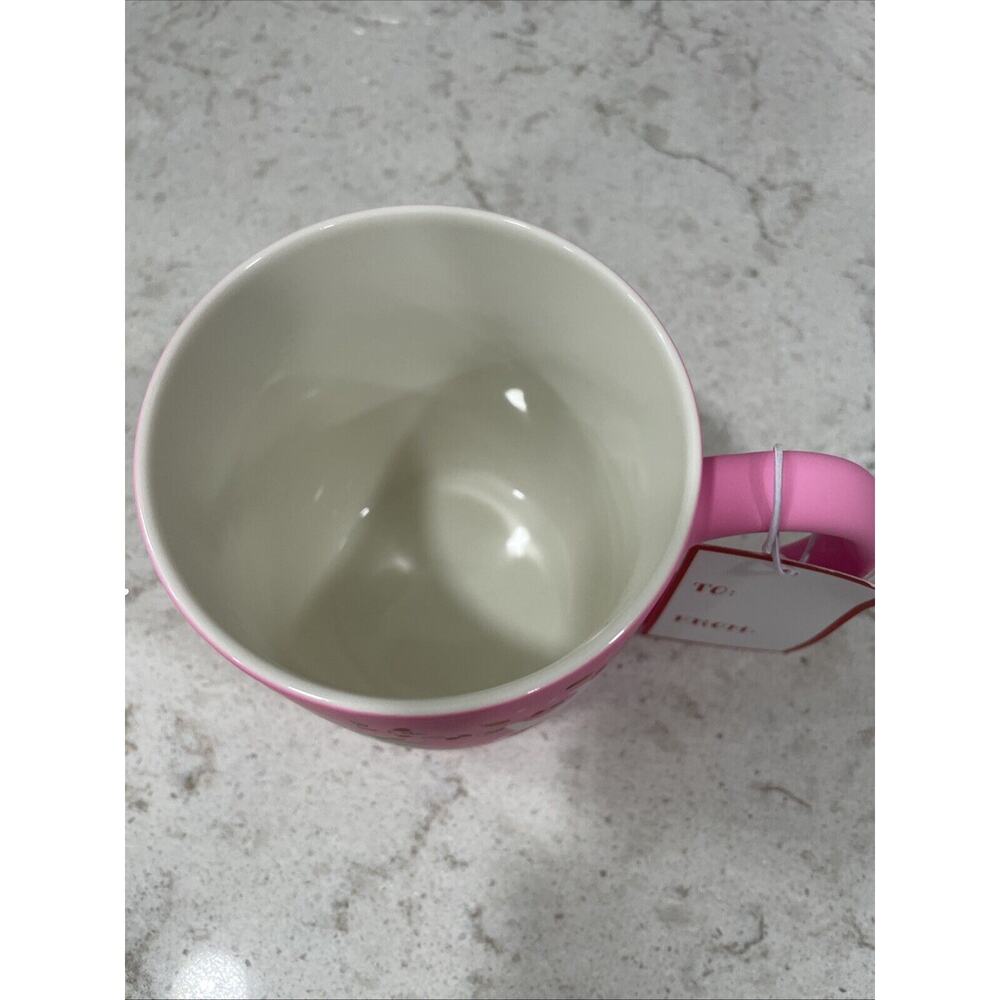 Peppermint & Pine Pink SOFT TOUCH Cats In Christmas Holiday Lights 16oz Mug - Picture 3 of 5